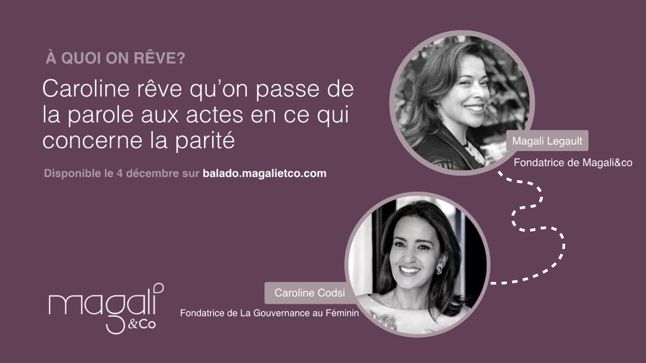 Caroline Codsi 2 décembre : La parité, passons de la parole aux actes
